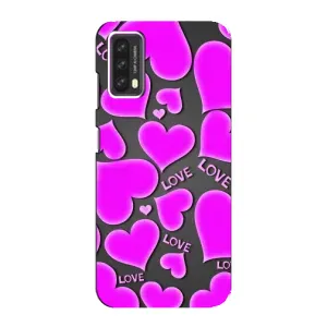 Чехлы для любимой на Блеквью А90 (VPrint) (Pink hearts)