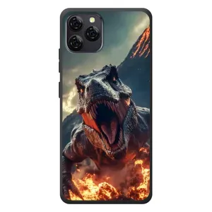 Чехол с картинкой «Хищники» для Blackview A95 (Огненный динозавр)