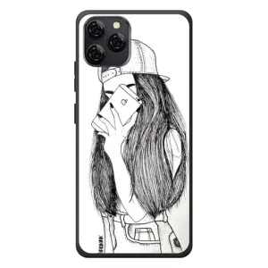 Чехол с печатью для Blackview A95 - (Мода) (AlphaPrint) (Фото девочки)