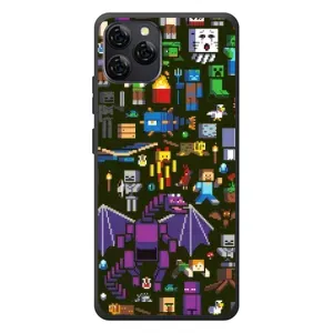 Чохол Майнкрафт на Blackview A95 (AlphaPrint) Minecraft (Колаж Майнкрафт)
