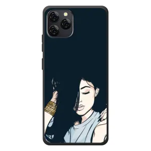 Чехол с печатью для Blackview A95 - (Мода) (AlphaPrint) (Красивая девочка)
