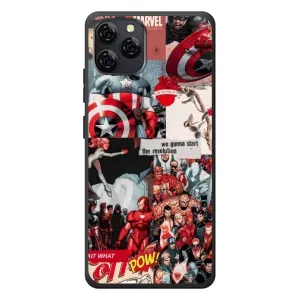 Чехол МАРВЕЛ для Блэквью А95 (AlphaPrint) (Марвел Комикс)