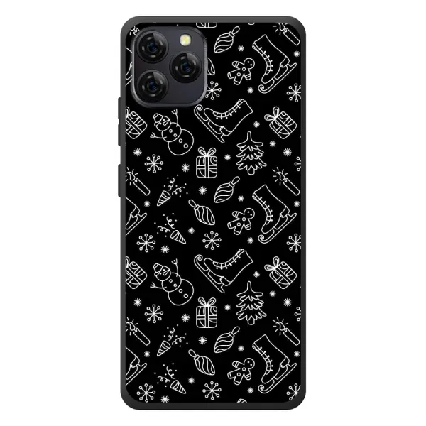Чехол с принтом «Новогодний фон» для Blackview A95