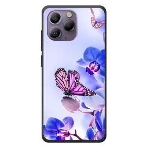 Чехлы с Цветами для Blackview A96 (VPrint) (Бабочка на цветочке)