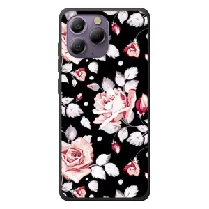 Чехлы с Цветами для Blackview A96 (VPrint) (Цветочки на черном)