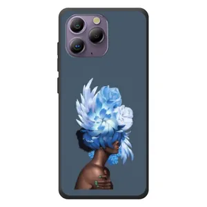 Чехлы (ART) Цветы на Blackview A96 (VPrint) (Цветы на голове)