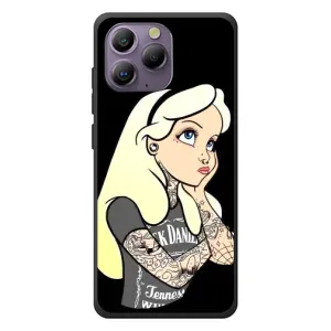 Чехол с печатью для Blackview A96 - (Мода) (AlphaPrint) (Девочка в тату)