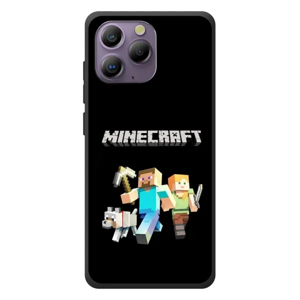 Чехол с принтом «герои Minecraft» для Blackview A96