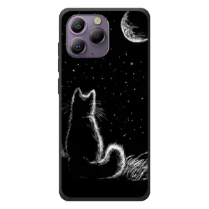 Чехол с принтом для Blackview A96 (AlphaPrint) Модные коты