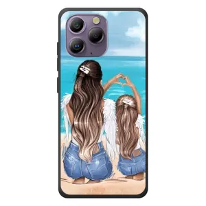 Чехол с печатью для Blackview A96 - (Мама с ребенком) (AlphaPrint)