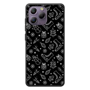 Новогодние, Праздничные Чехлы для Blackview A96 - 2024 год (Новогодний фон)