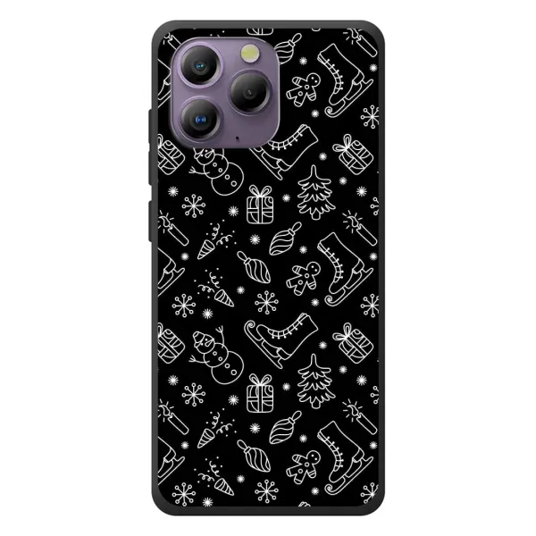 Чехол с принтом «Новогодний фон» для Blackview A96