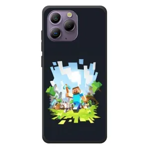 Чехол Майнкрафт на Blackview A96 (AlphaPrint) Minecraft (персонажи Minecraft)