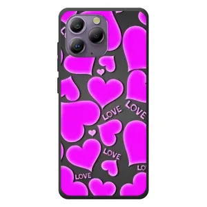 Чехлы для любимой на Блэквью А96 (VPrint) (Pink hearts)
