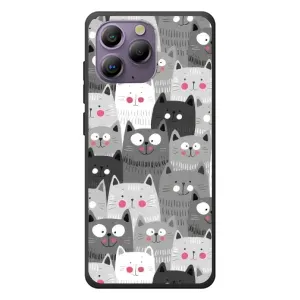 Чехлы с Котиками для Blackview A96 (VPrint) (Рисованные котики)