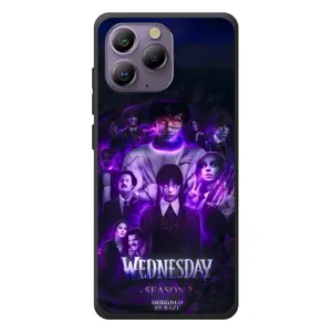 Чехол с дизайном Венздей 2 на Blackview A96 (Фиолетовая магия Уэнздей)