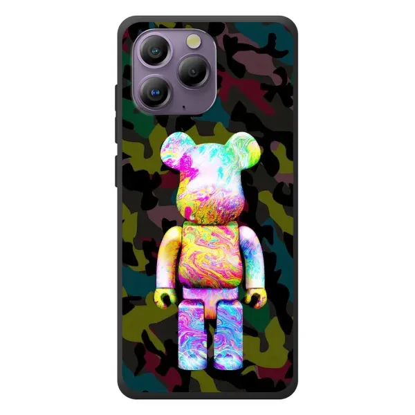 Чехол с принтом «Яркий Bearbrick» для Blackview A96
