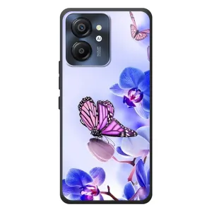 Чехлы с Цветами для Blackview Color 8 (VPrint) (Бабочка на цветочке)