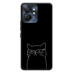 Чехол с рисунком кот на Blackview Color 8 (Равнодушный кот)