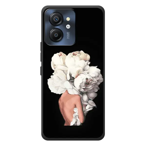 Чехол с принтом «Белые цветы» для Blackview Color 8