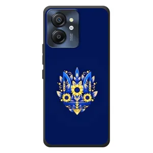Чехлы для Blackview Color 8 Укр. Символика (AlphaPrint) (Цветочный Герб)