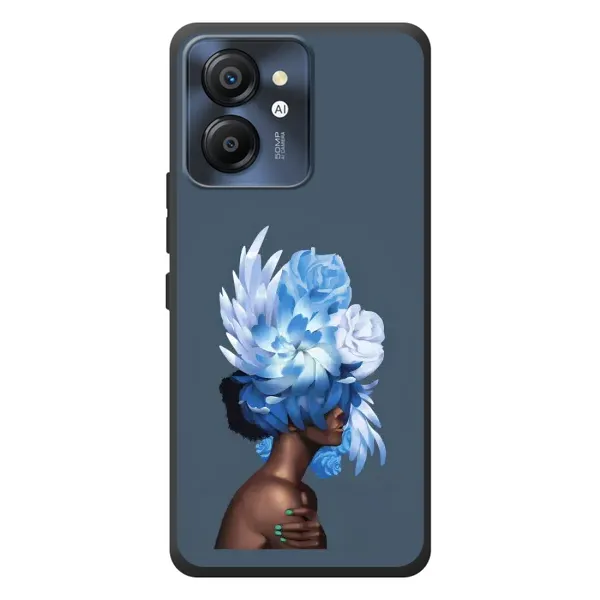 Чехол с принтом «Цветы на голове» для Blackview Color 8