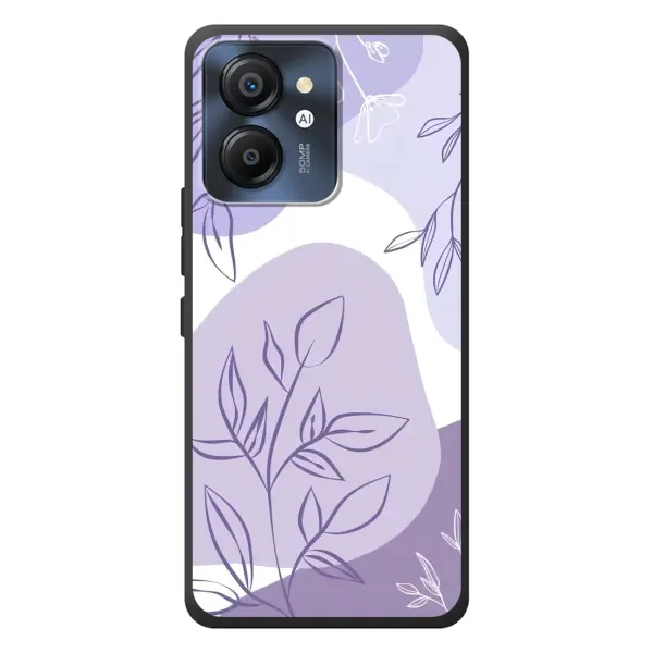 Чехол с принтом «Фиолетовые листья абстракция» для Blackview Color 8 Чехол с принтом «Фиолетовые листья абстракция» для Blackview Color 8