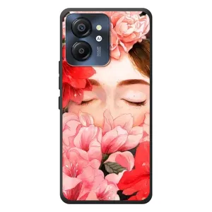 Чехлы (ART) Цветы на Blackview Color 8 (VPrint) (Глаза в цветах)
