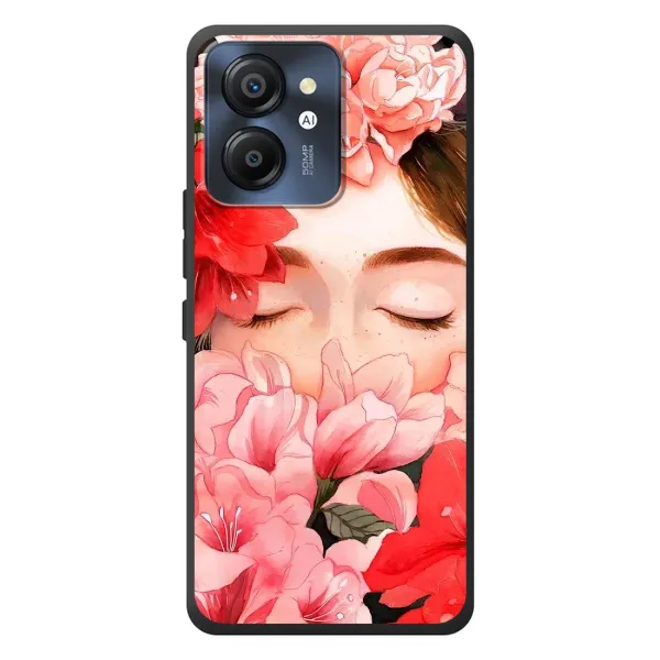 Чехол с принтом «Глаза в цветах» для Blackview Color 8