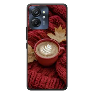 Чехол с уникальным дизайном «Осень с кофе» для Blackview Color 8 (Кофе на пледе)
