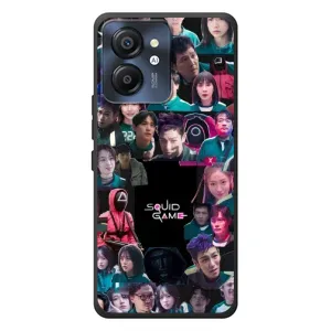 Чехол Гра в кальмара для Blackview Color 8 (Коллаж Игра кальмара)