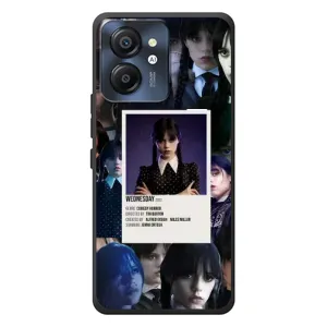 Чехлы Венсдей на Blackview Color 8 Уэнсдей (AlphaPrint) (коллаж Уэнздей)