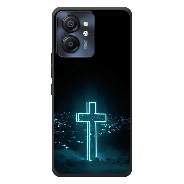 Чехол с принтом «Крест и город» для Blackview Color 8 Чехол с принтом «Крест и город» для Blackview Color 8