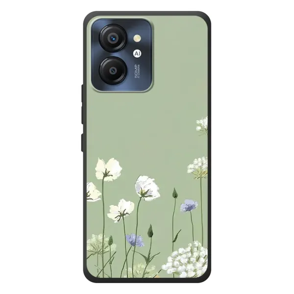 Чехол с принтом «Цветы на зеленом» для Blackview Color 8 Чехол с принтом «Цветы на зеленом» для Blackview Color 8