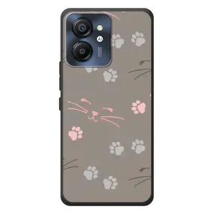 Чехол с рисунком кот на Blackview Color 8 (Лапы и усы)