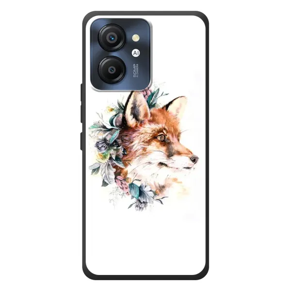 Чехол с принтом «Лисичка в цветочках» для Blackview Color 8 Чехол с принтом «Лисичка в цветочках» для Blackview Color 8