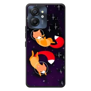 Чехлы с картинкой Лисички для Blackview Color 8 (VPrint) (Лисички космонавты)