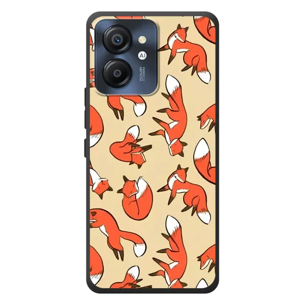 Чехол с принтом «Лисички» для Blackview Color 8 Чехол с принтом «Лисички» для Blackview Color 8