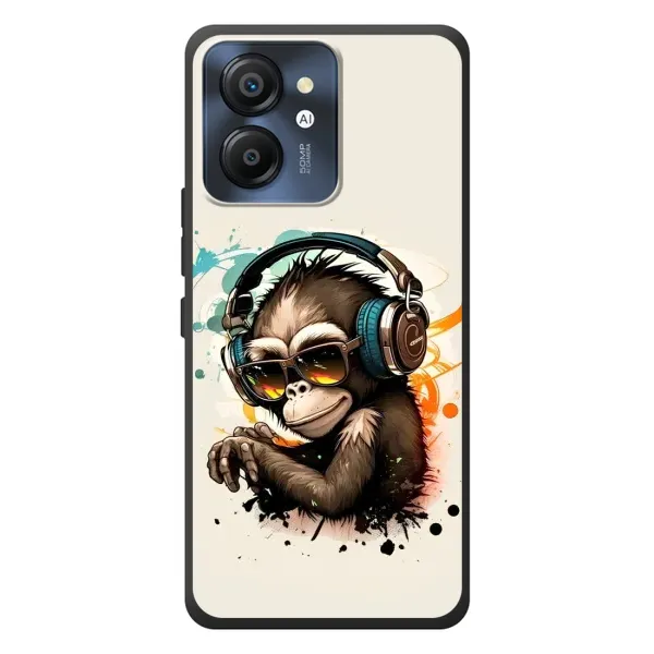 Чехол с принтом «Макака в наушниках» для Blackview Color 8 Чехол с принтом «Макака в наушниках» для Blackview Color 8