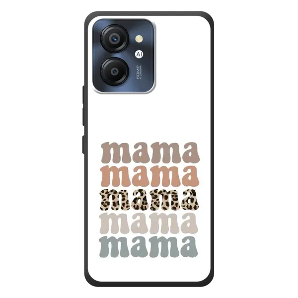 Чехол с принтом «Текстовый коллаж мама» для Blackview Color 8 Чехол с принтом «Текстовый коллаж мама» для Blackview Color 8