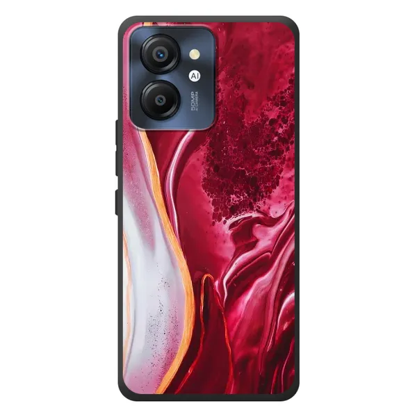 Чехол с принтом «Мрамор красный» для Blackview Color 8