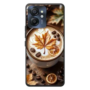 Чехол с уникальным дизайном «Осень с кофе» для Blackview Color 8 (Пряный кофе)