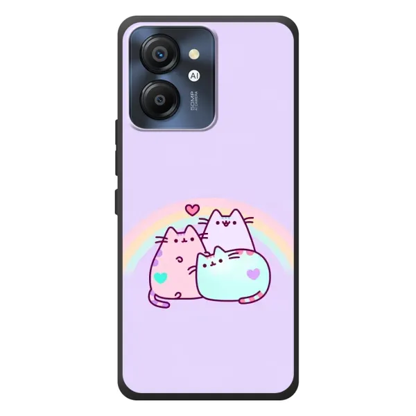 Чехол с принтом «Радужные котики» для Blackview Color 8 Чехол с принтом «Радужные котики» для Blackview Color 8