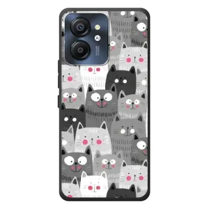 Чехлы с Котиками для Blackview Color 8 (VPrint) (Рисованные котики)