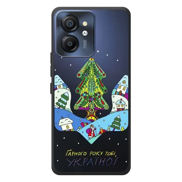 Чехол с принтом «Рождественский герб» для Blackview Color 8