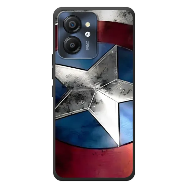 Чехол с принтом «Щит Капитана Америки» для Blackview Color 8 Чехол с принтом «Щит Капитана Америки» для Blackview Color 8