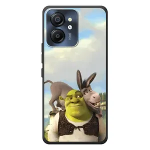 Чехол с мультфильмом Шрек на Blackview Color 8 (Шрек и Осел)