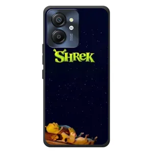 Чехол с мультфильмом Шрек на Blackview Color 8 (Отдыхающий Шрек)