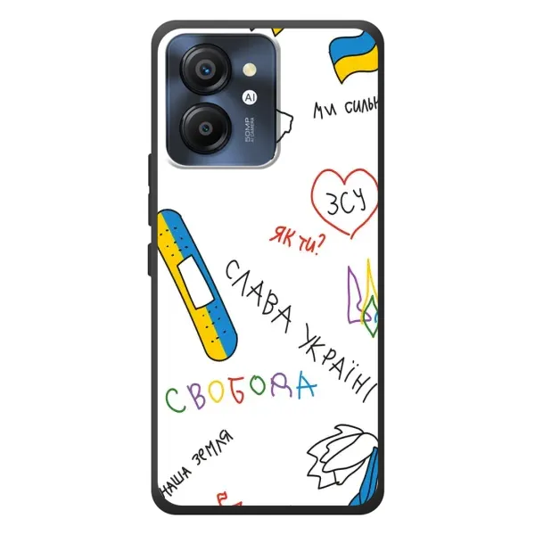 Чехол с принтом «Стикер» для Blackview Color 8