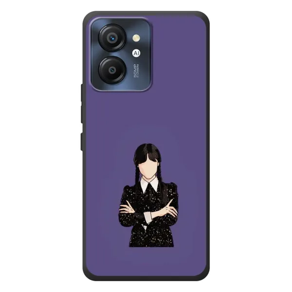 Чехол с принтом «Уэнздей в черном» для Blackview Color 8 Чехол с принтом «Уэнздей в черном» для Blackview Color 8